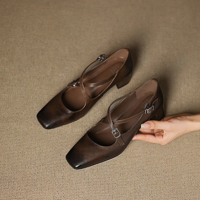 Ciora Genuine Leather Heels