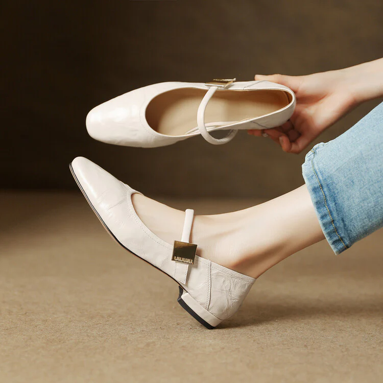 Melona Genuine Leather Pumps