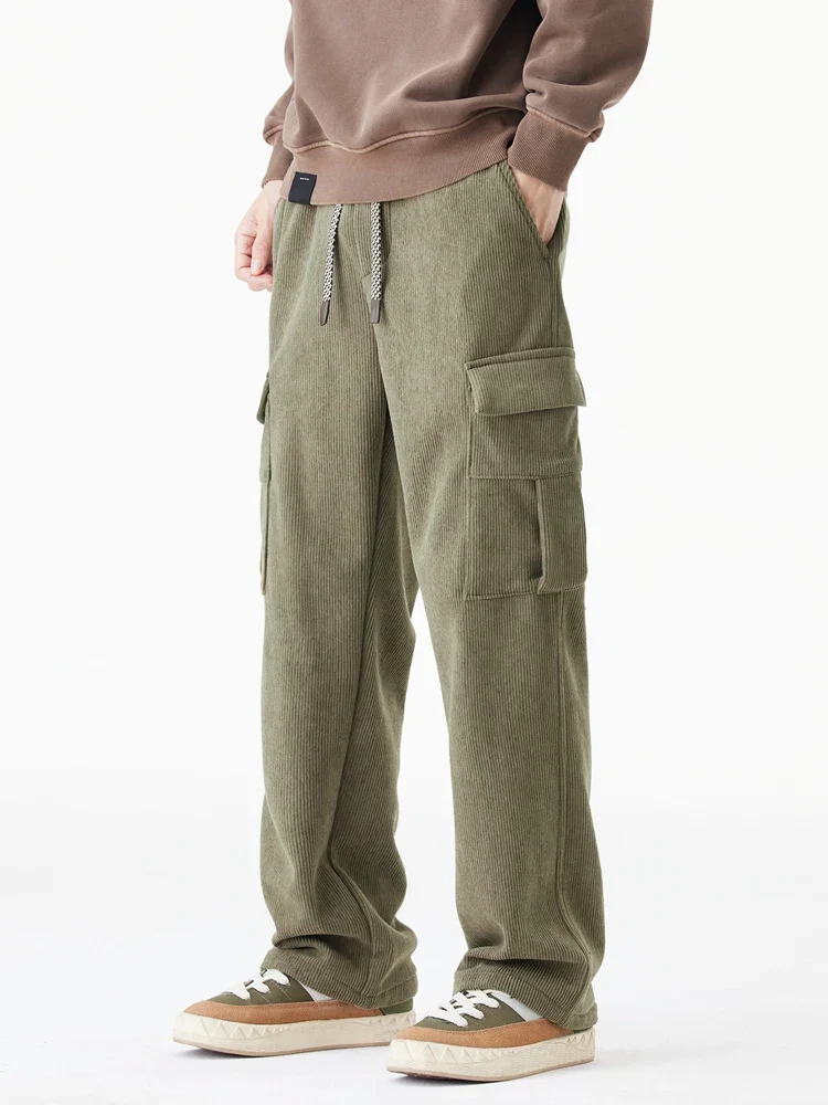 Corduroy Fleece-Lined Pants