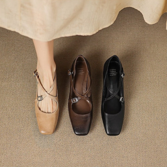 Ciora Genuine Leather Heels