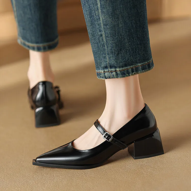 Allure Genuine Leather Heels