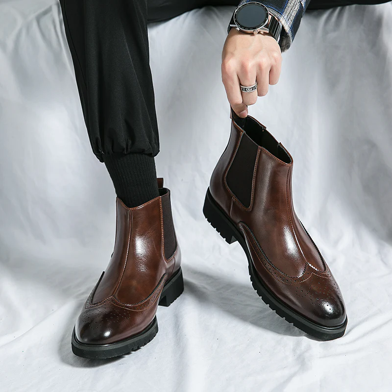 Chasis Genuine Leather Boots