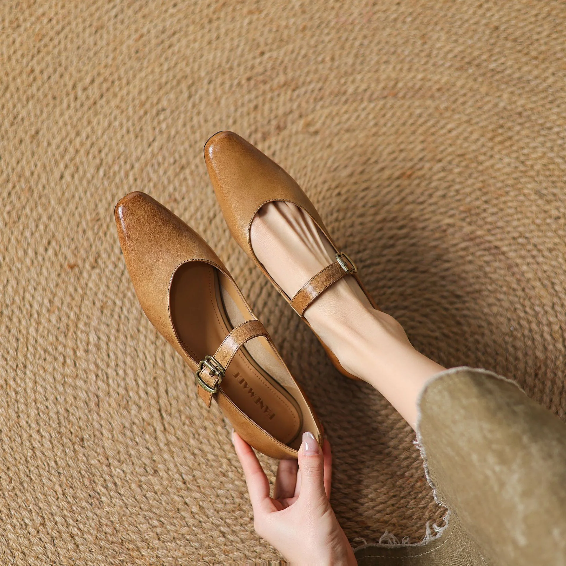 Maira Genuine Leather Heels