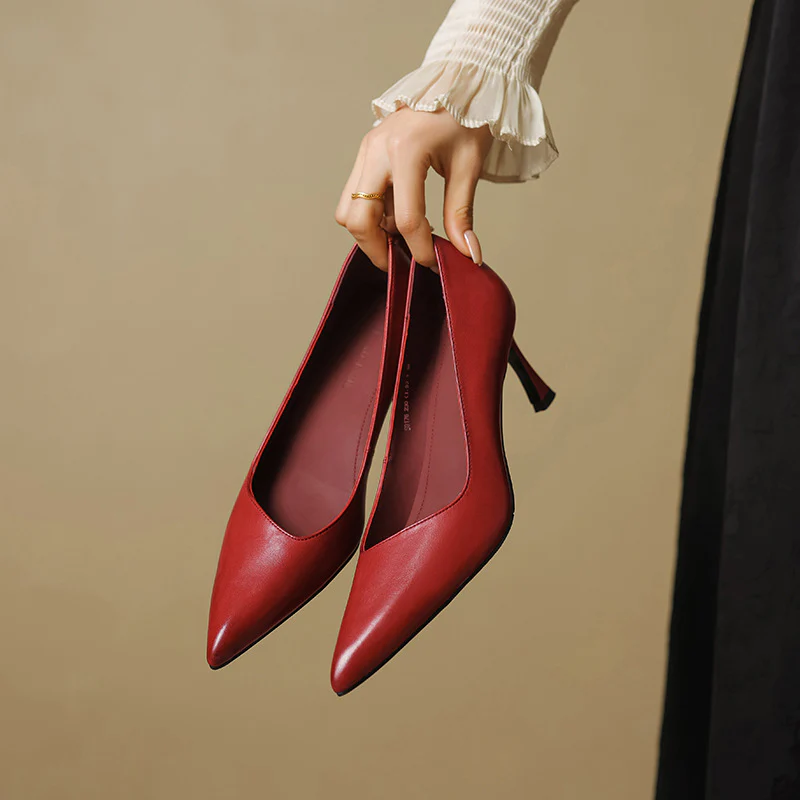 Noira Genuine Leather Heels