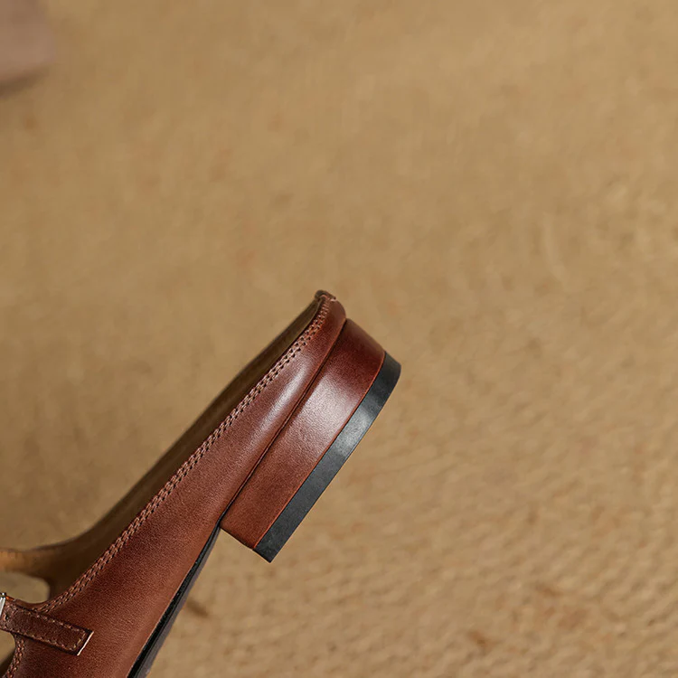 Marvyn Genuine Leather Mules