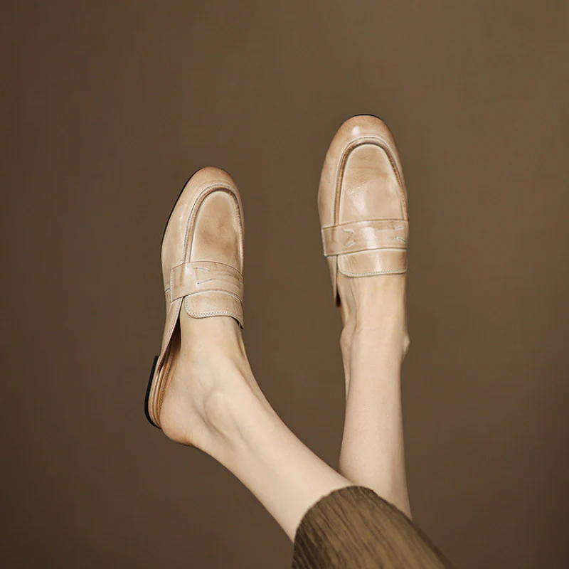 Serin Genuine Leather Mules