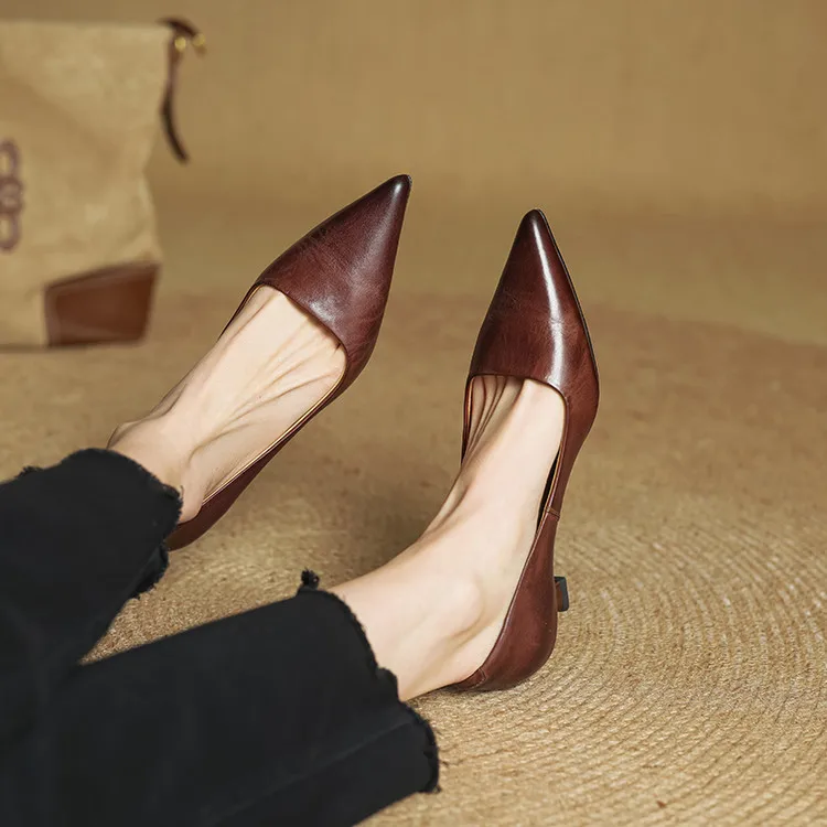 Anok Genuine Leather Heels