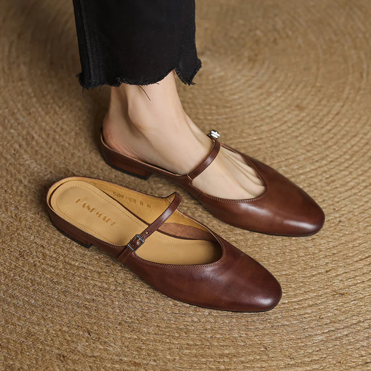 Marvyn Genuine Leather Mules