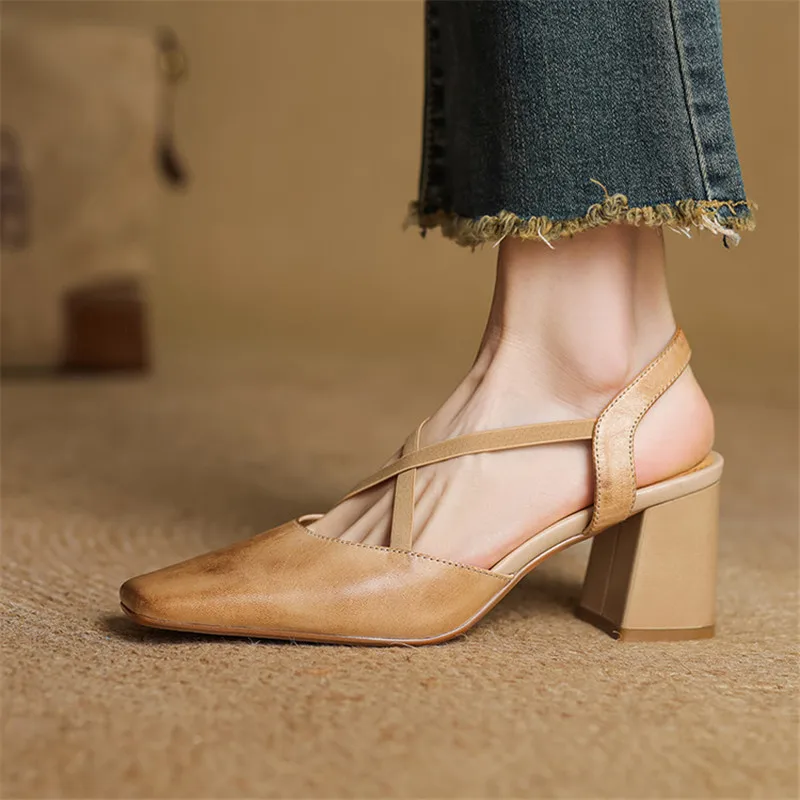 Petra Genuine Leather Heels