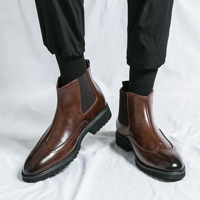 Chasis Genuine Leather Boots