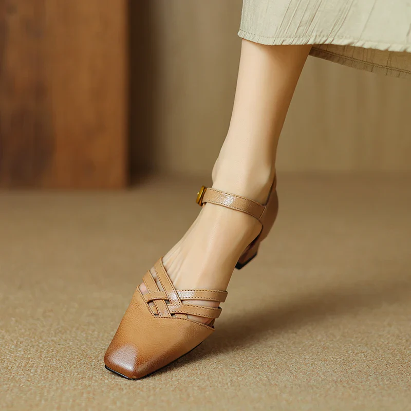 Marisol Genuine Leather Heels