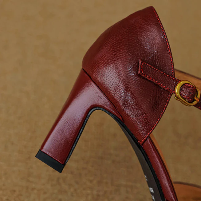 Amaris Genuine Leather Heels
