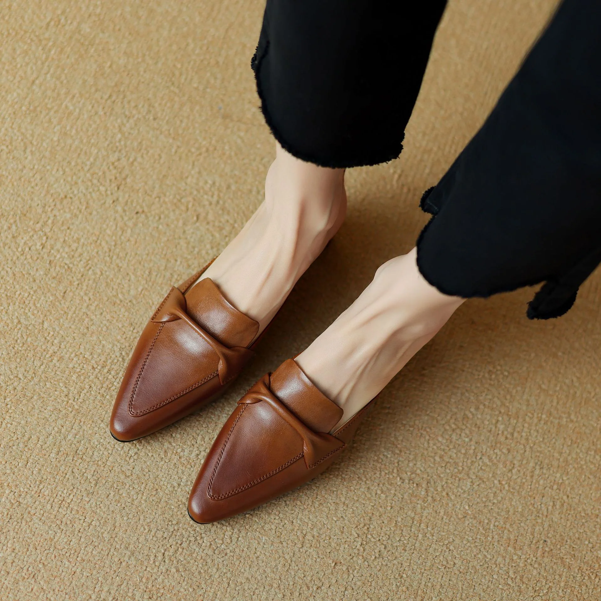 Erlen Genuine Leather Mules