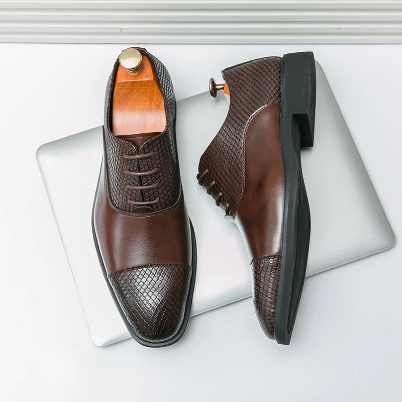 Slyther Genuine Leather Brogues