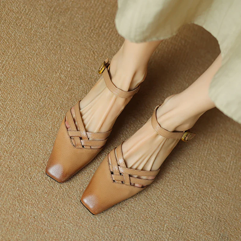 Marisol Genuine Leather Heels