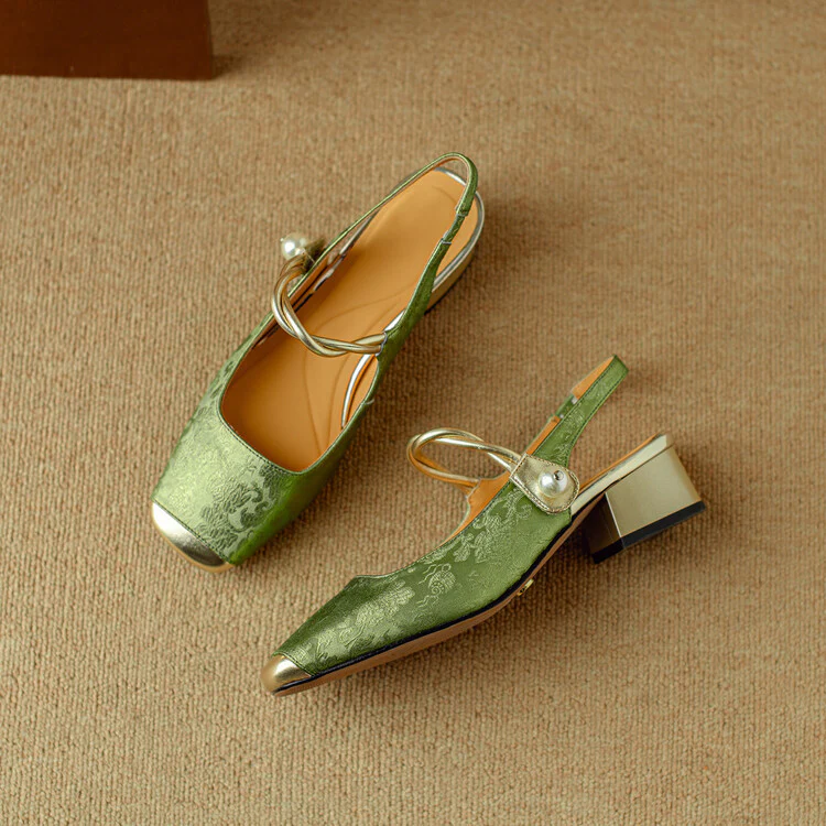 Galene Leather Heels