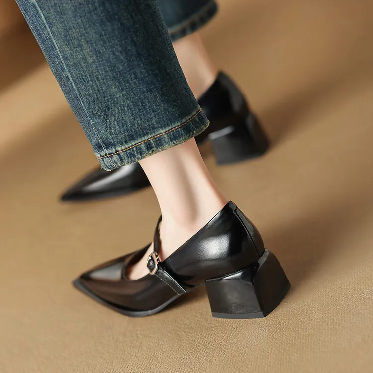 Allure Genuine Leather Heels