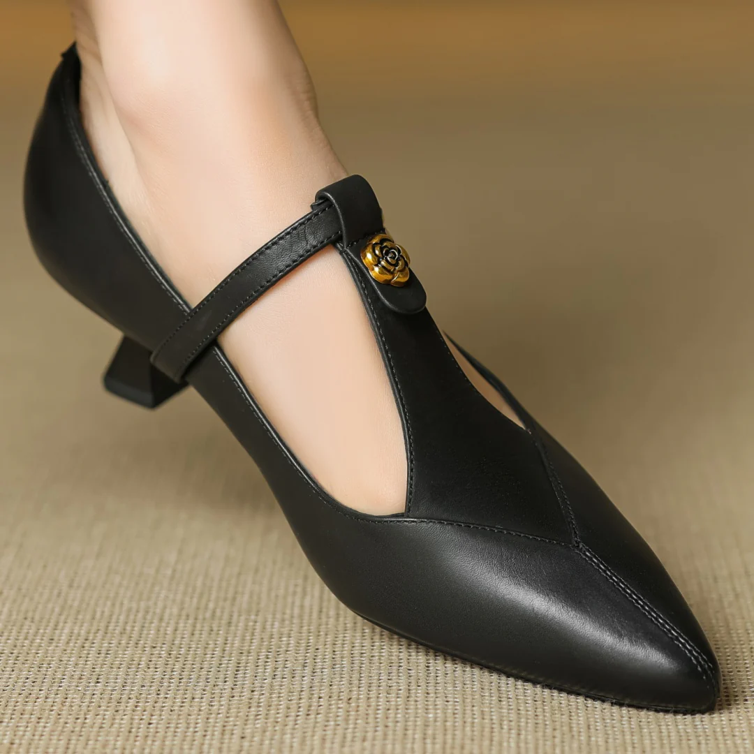 Marlene Genuine Leather Heels