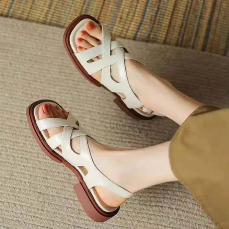 Monika Leather Sandals