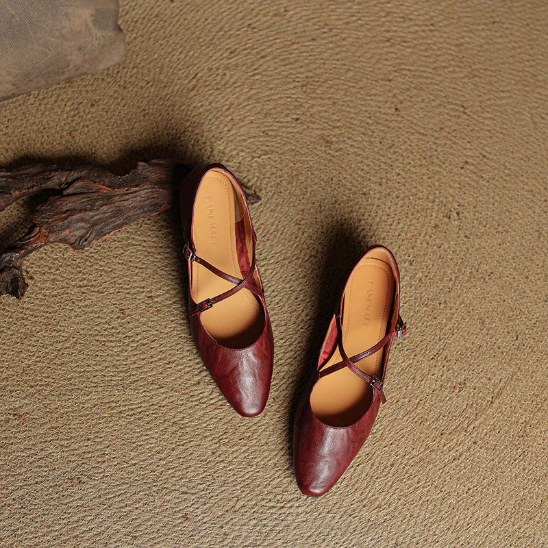 Eclan Genuine Leather Flats