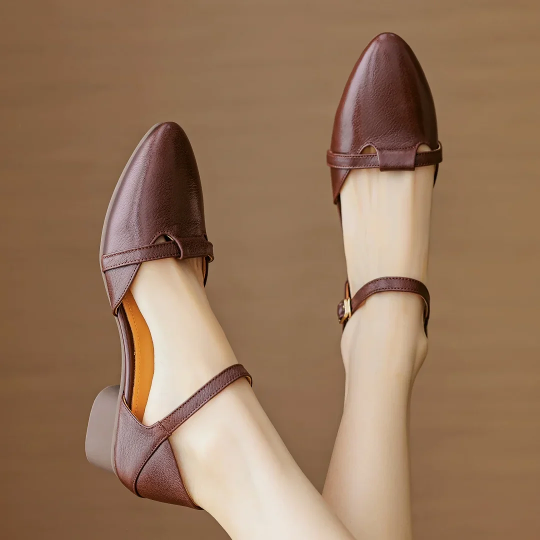 Laney Genuine Leather Heels