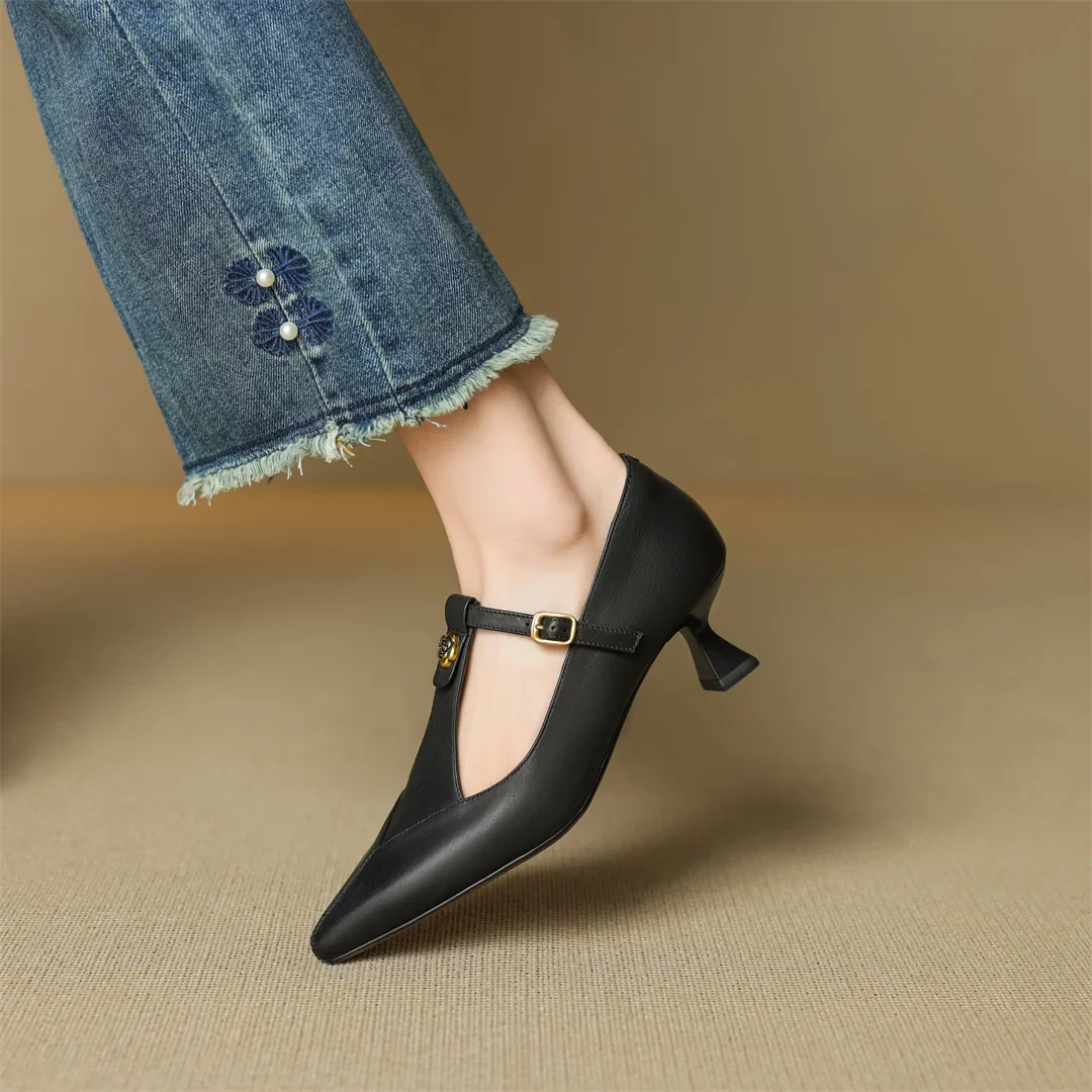 Marlene Genuine Leather Heels