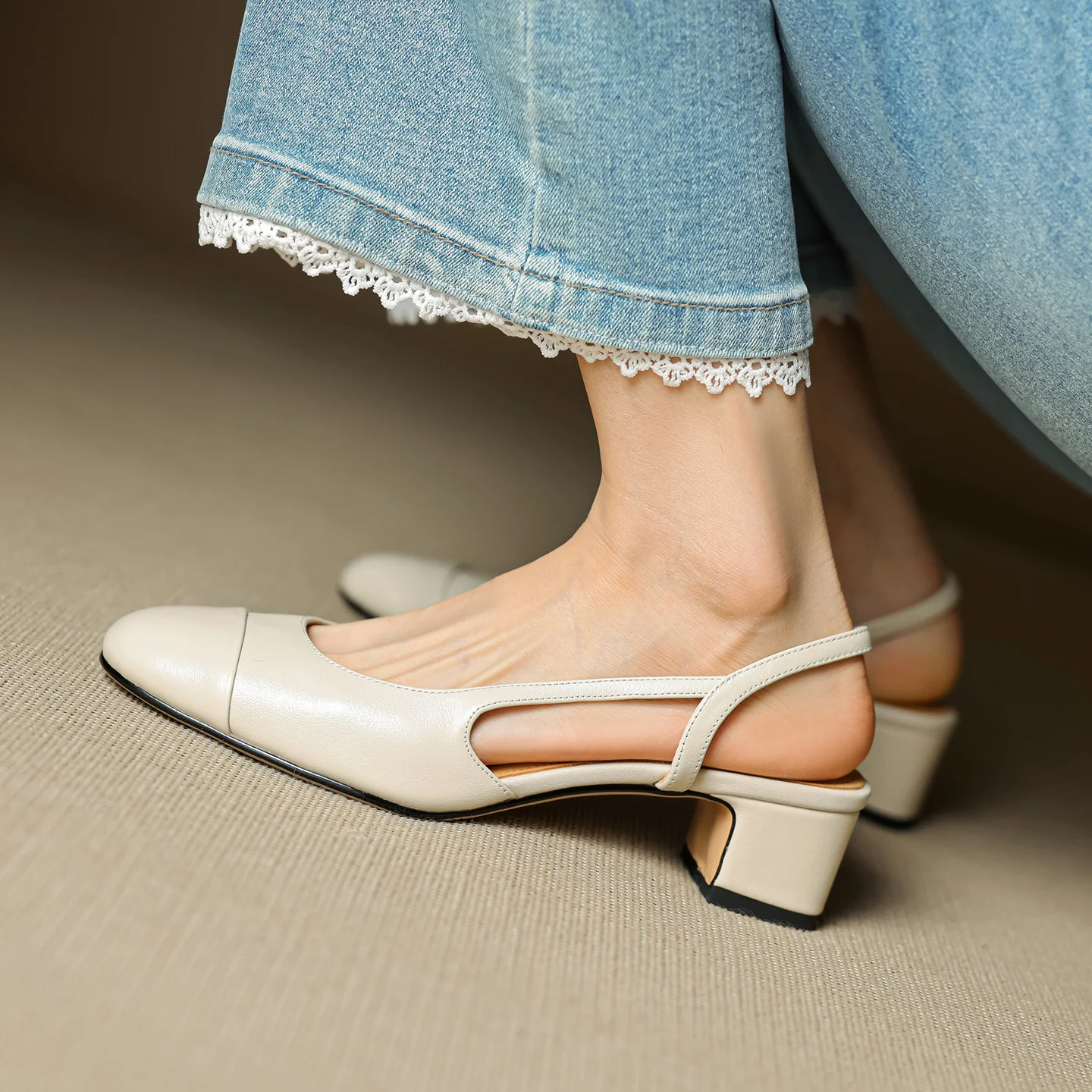 Lureth Genuine Leather Pumps