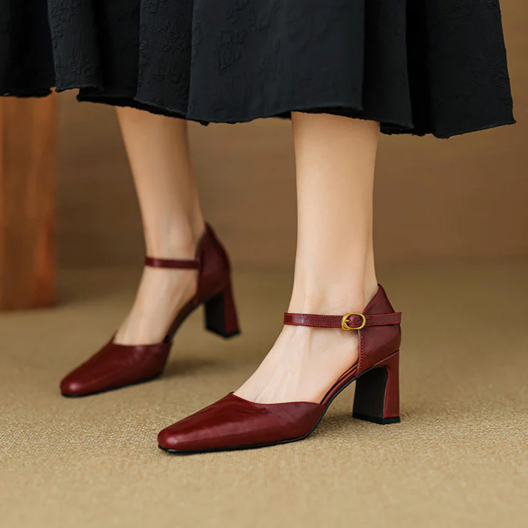 Amaris Genuine Leather Heels