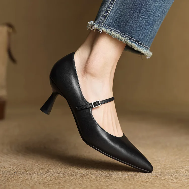Selene Genuine Leather Pumps