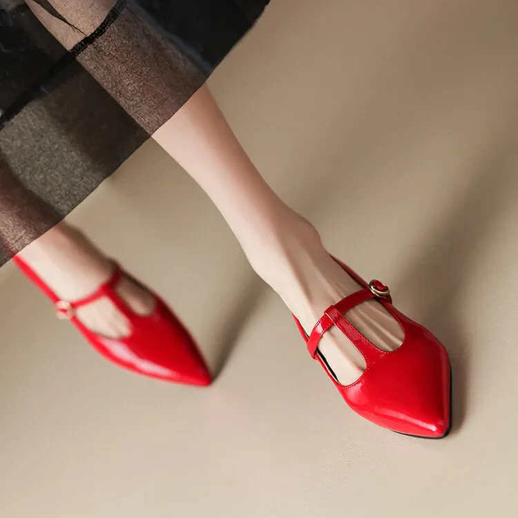 Ileen Genuine Leather Heels