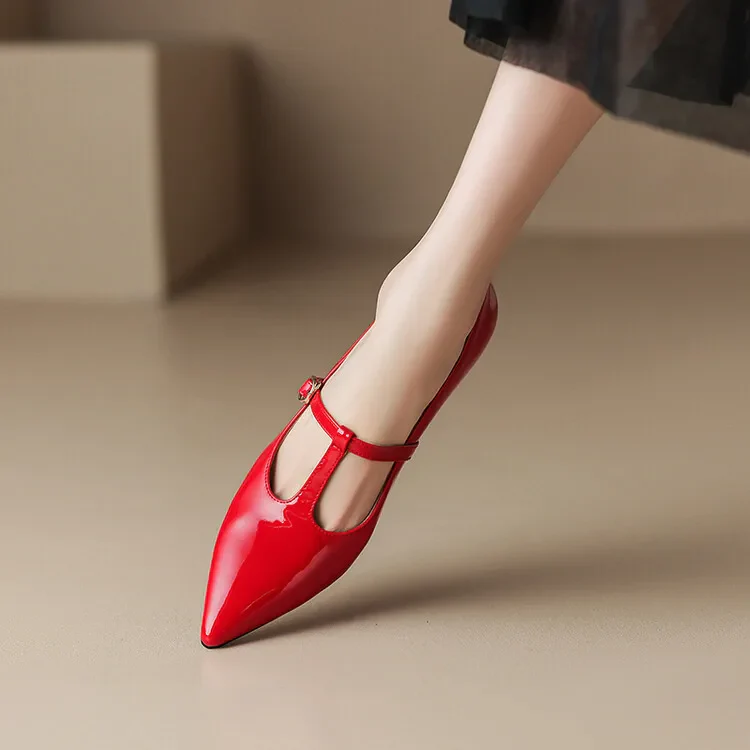 Ileen Genuine Leather Heels