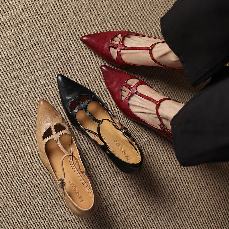 Marve Genuine Leather Pumps