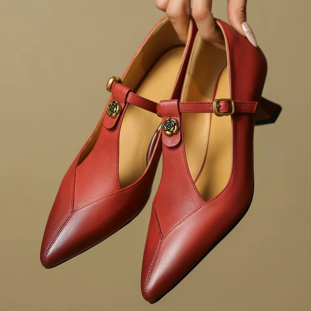 Marlene Genuine Leather Heels