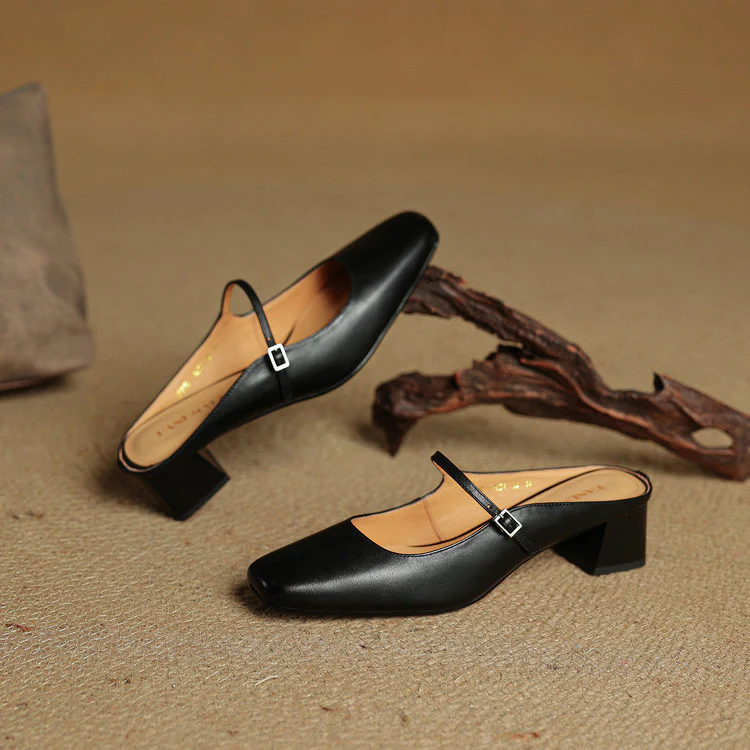 Esmer Genuine Leather Mules
