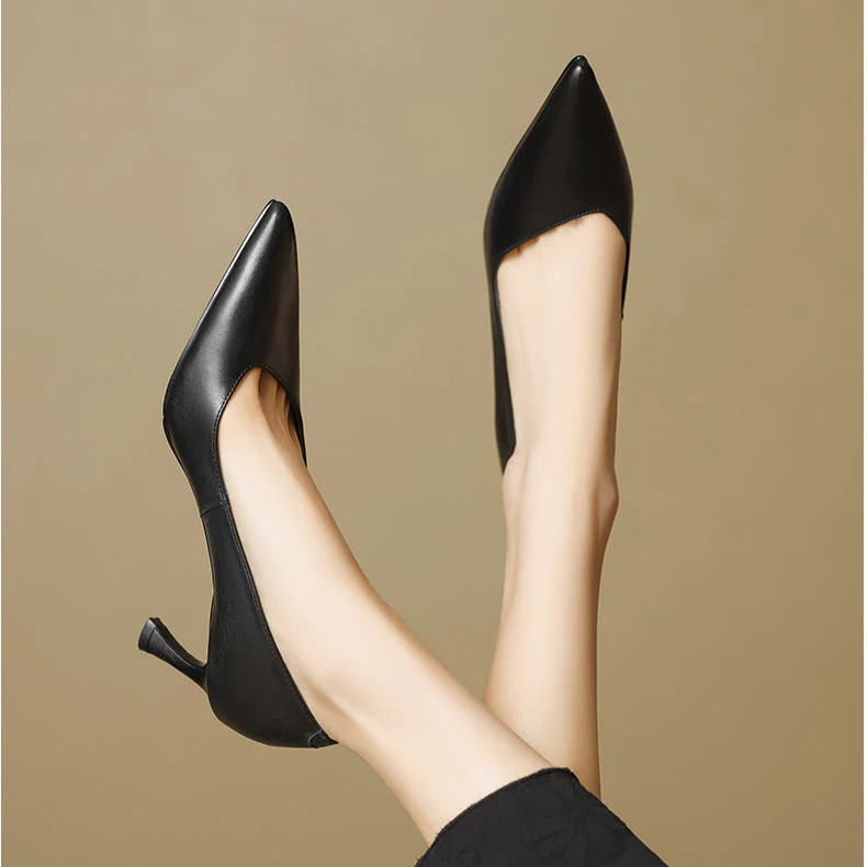 Noira Genuine Leather Heels