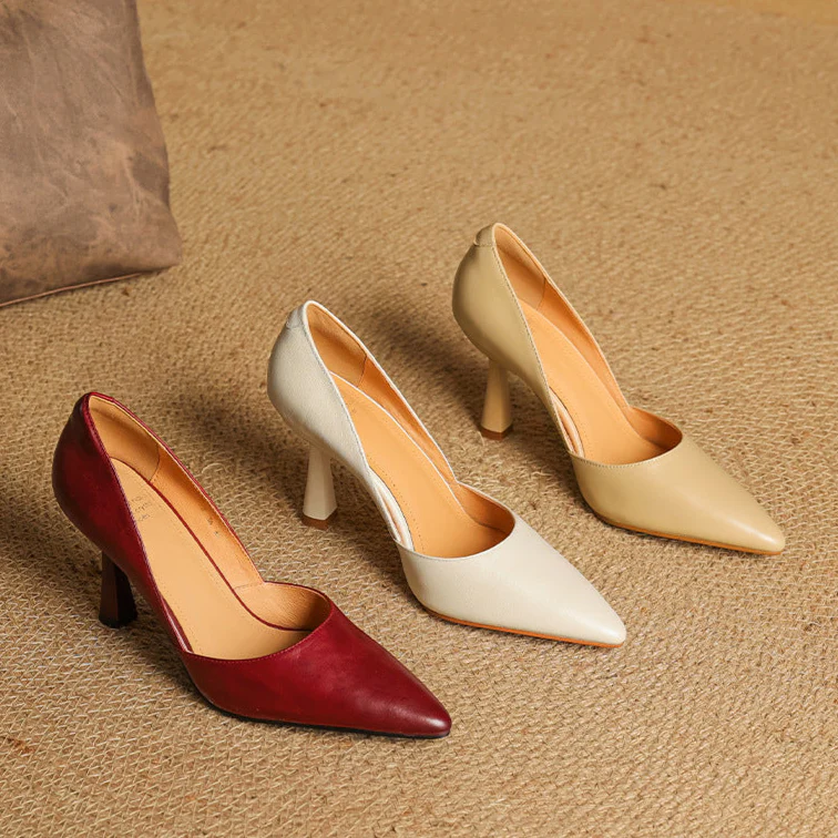 Liana Genuine Leather Heels