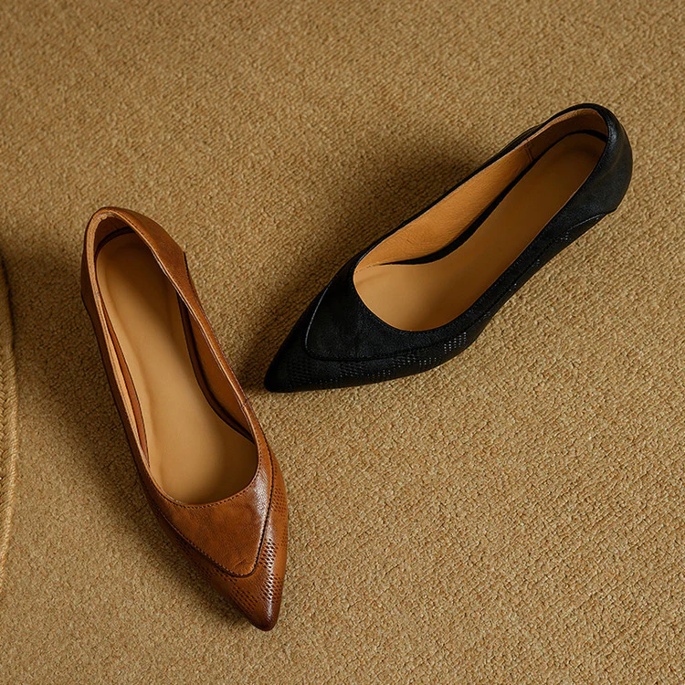 Belle Genuine Leather Heels