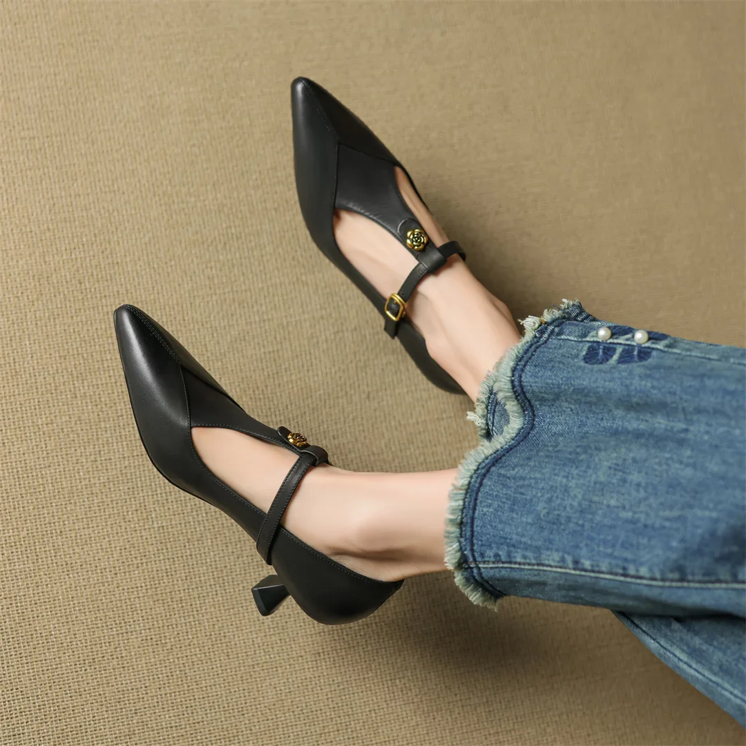 Marlene Genuine Leather Heels