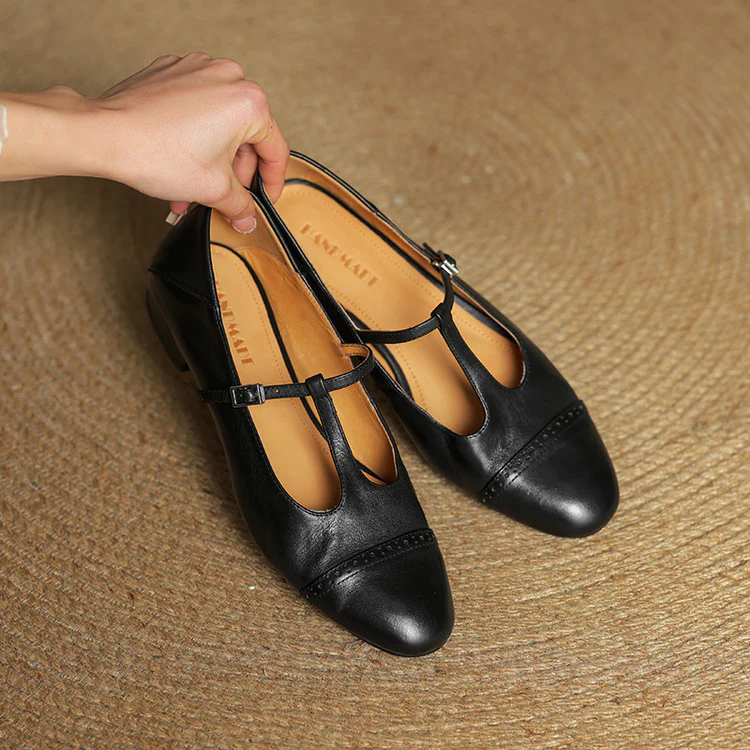 Graneth Genuine Leather Flats