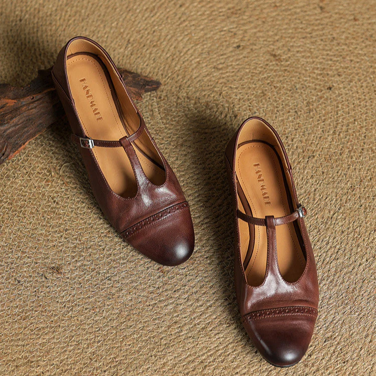 Graneth Genuine Leather Flats