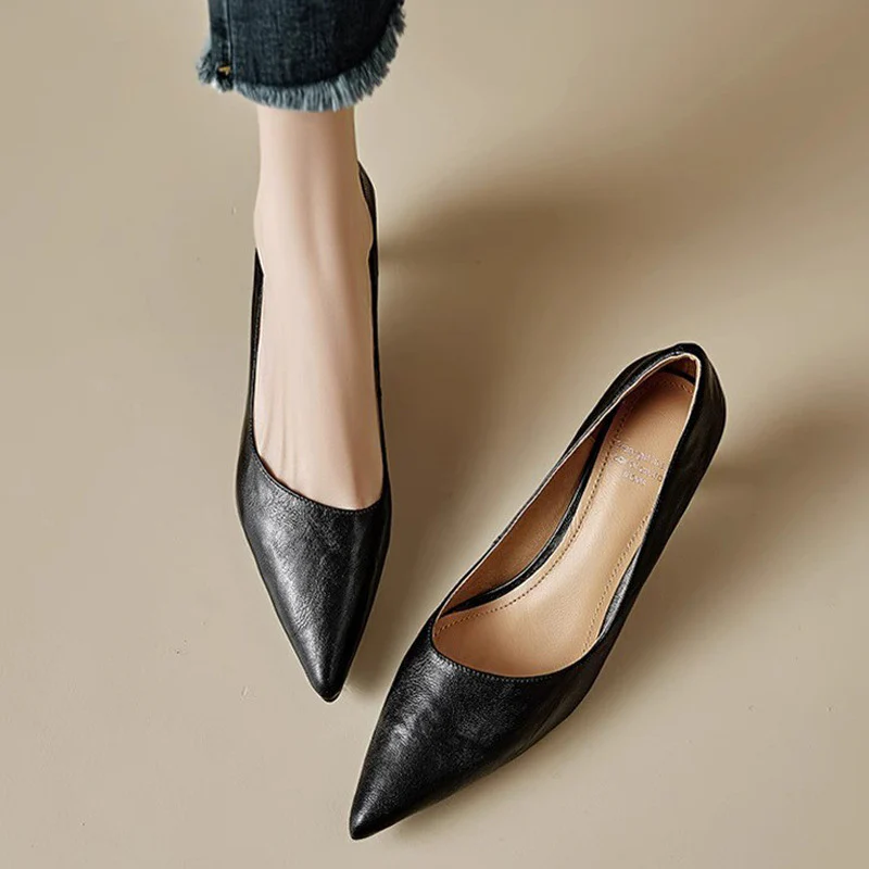 Elar Genuine Leather Heels