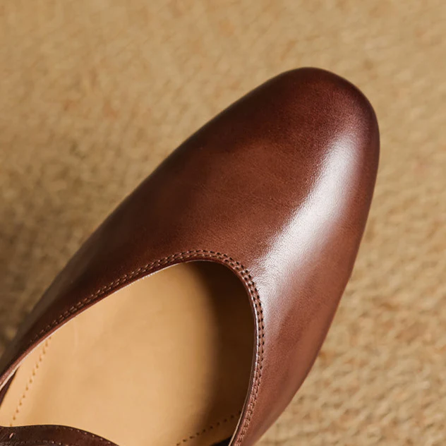 Merisa Genuine Leather Mules