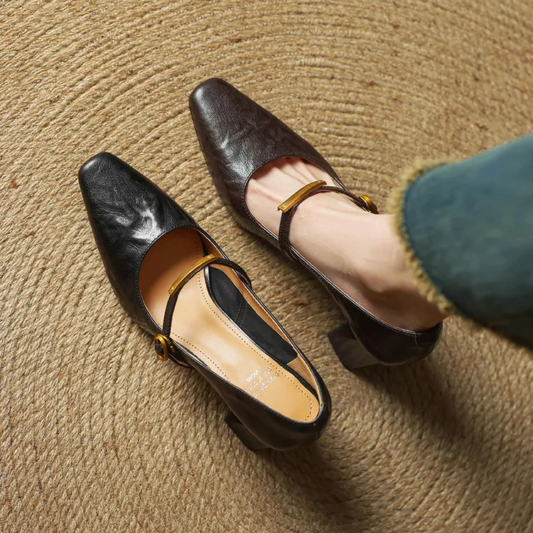 Auria Genuine Leather Heels