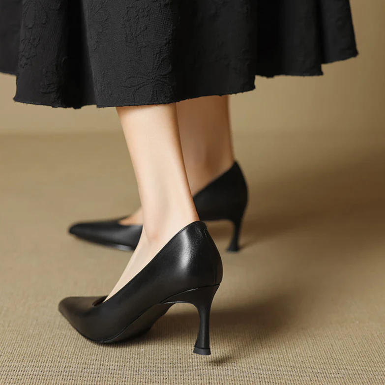 Noira Genuine Leather Heels