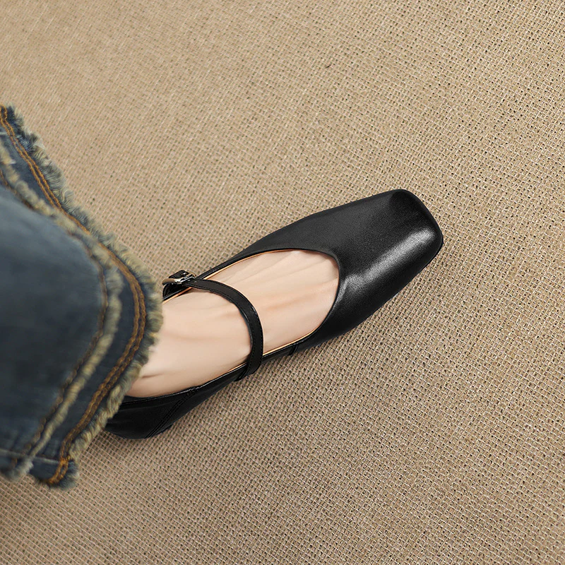 Ayra Genuine Leather Flats