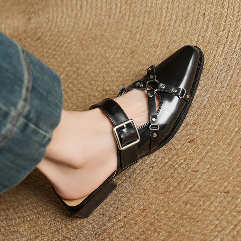 Renly Genuine Leather Slingbacks