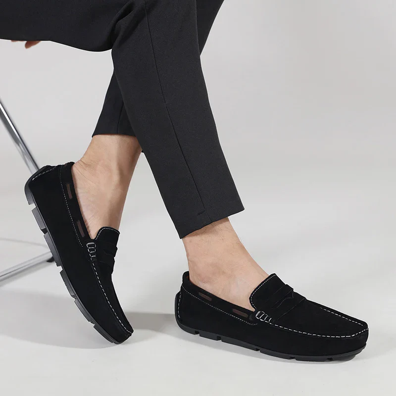 Fletro Genuine Suede Loafers