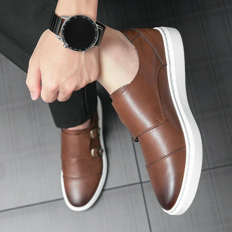 Zyden Genuine Leather Loafers
