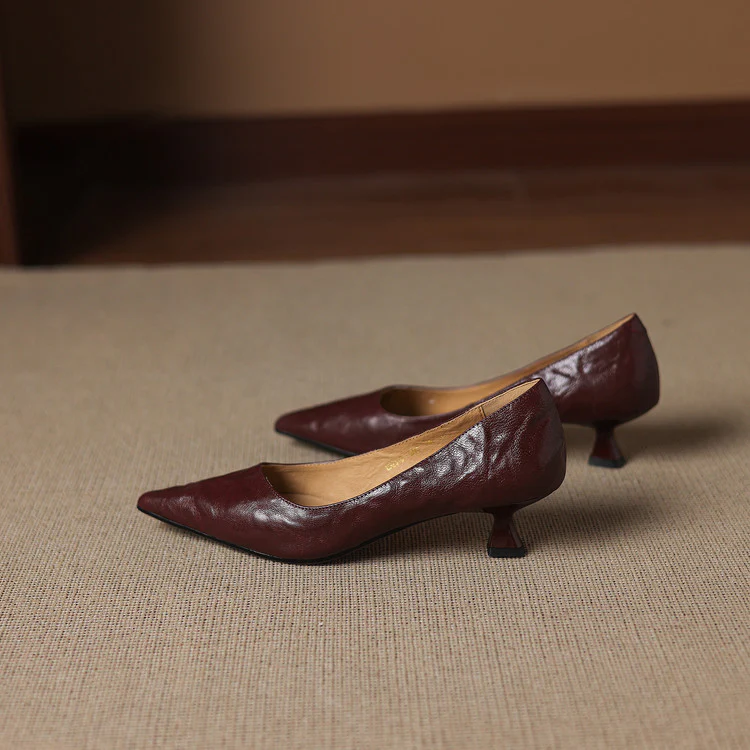Elar Genuine Leather Heels