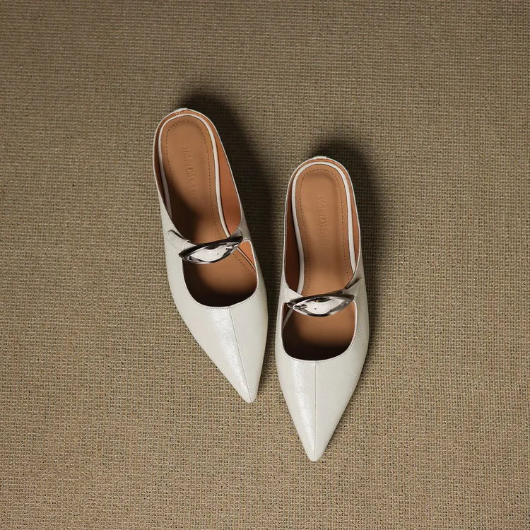 Alour Genuine Leather Mules